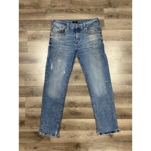 True Religion Geno Jeans Size 34x32 Relaxed Slim Blue Medium Wash Denim